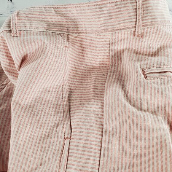 🔹️Gap Pink & White Striped Skinny Mini Pants Size 6/28 - Picture 8 of 12